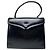Vintage Givenchy Leder-Logo-Handtasche Schwarz