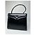 Vintage Givenchy Leder-Logo-Handtasche Schwarz - Ansicht 7