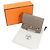 Cartera Hermès Lauris en cuero de cabra Mysore Etoupe Gris pardo - vista 11