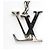 Portachiavi in Argento Monogram Louis Vuitton - vista 4