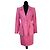 Yves Saint Laurent Conjunto de seda rosa YSL anos 1990