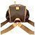 Céline Zaino in pelle Celine Macadam Blason Marrone - vista 4