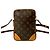 Bolsa de ombro mini Pochette Monogram Danube em couro Louis Vuitton Marrom - vista 3