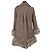 Diane Von Furstenberg Abrigo marrón Castaño - vista 4