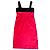 Rot schwarzes Kleid Polyester Baumwolle Lycra Gr. 36 Adolfo Dominguez