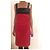 Rot schwarzes Kleid Polyester Baumwolle Lycra Gr. 36 Adolfo Dominguez - Ansicht 10