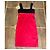 Rot schwarzes Kleid Polyester Baumwolle Lycra Gr. 36 Adolfo Dominguez - Ansicht 2