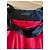 Rot schwarzes Kleid Polyester Baumwolle Lycra Gr. 36 Adolfo Dominguez - Ansicht 3