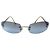 Gafas de sol Chanel Blue Silver Rimless 4067 Plata Azul - vista 2