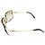 Gafas de sol cuadradas Chanel CC Logo con strass dorado 4105-B - vista 2