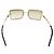 Gafas de sol cuadradas Chanel CC Logo con strass dorado 4105-B - vista 3