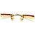 Occhiali da sole arancioni con logo CC dorato Chanel 4013 D'oro Arancione - vista 5