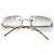 Chanel Rahmenlose silberne transparente Sonnenbrille 4047