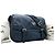 Borsa a tracolla incrociata in nylon blu navy con logo Prada - vista 2