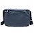 Borsa a tracolla incrociata in nylon blu navy con logo Prada - vista 4