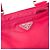 Borsa a tracolla piccola in nylon tessuto logo Prada rosso rosa - vista 5