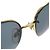 Occhiali da sole navy con logo CC in oro e nero di Chanel 4112 D'oro - vista 6