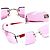 Gafas de sol sin montura CC logo rosa tintado Chanel 4026 - vista 8