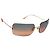 Chanel Silber Logo Orange Blau Tönung Randlose Sonnenbrille 4017 - Ansicht 3