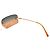 Chanel Silber Logo Orange Blau Tönung Randlose Sonnenbrille 4017 - Ansicht 4