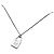 Collana a catena vintage con lucchetto in argento logo Christian Dior
