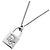 Collana a catena vintage con lucchetto in argento logo Christian Dior - vista 3
