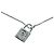 Collana a catena vintage con lucchetto in argento logo Christian Dior - vista 6