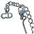 Collana a catena vintage con lucchetto in argento logo Christian Dior - vista 7