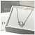 Collana a catena con cristallo di strass e logo argento Christian Dior - vista 2
