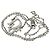 Collana a catena con cristallo di strass e logo argento Christian Dior - vista 4