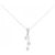 Autre Marque Collana in oro bianco K14 e diamanti Argento