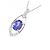 Autre Marque Collana in diamante tanzanite Pt900 Pt850 Porpora - vista 3