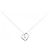 Autre Marque Collana in zirconia cubica in oro bianco K10 4℃ Argento