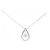 Autre Marque Platin-Diamant-Halskette Silber