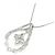 Autre Marque Platin-Diamant-Halskette Silber - Ansicht 4