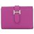 Cartera Hermès Béarn en cabra Rosa