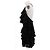 Balmain Schwarzes Seidenkleid mit Rüschen - Ansicht 4