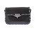 Valentino Garavani Bolso "Guitar Rockstud" negro de cuero
