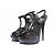 Saint Laurent Talons "Tribute" noires en cuir Black