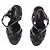 Saint Laurent Talons "Tribute" noires en cuir Black - view 6