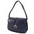 Bolsa de Ombro de Couro de Bezerro Vintage Gucci Azul marinho - vista 2