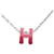 Hermès HERMES Pop Ash Mini Halskette Rosa H Damen Silber Pink  - vista 2