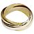Anello Cartier Trinity in oro tricolore D'oro - vista 2