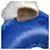 Hermès Charm de bolsa HERMES Buddy em azul e branco  - vista 8