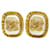 Orecchini a clip in oro Chanel Coco Mark Bianco D'oro