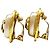 Orecchini a clip in oro Chanel Coco Mark Bianco D'oro - vista 2
