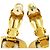 Orecchini a clip in oro Chanel Coco Mark Bianco D'oro - vista 6