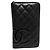 Chanel Cambon Lang Wallet Schwarz Pink