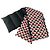 Cachecol/Pashmina Re-Nylon acolchoado Prada Preto Branco Vermelho - vista 2