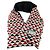 Cachecol/Pashmina Re-Nylon acolchoado Prada Preto Branco Vermelho - vista 9